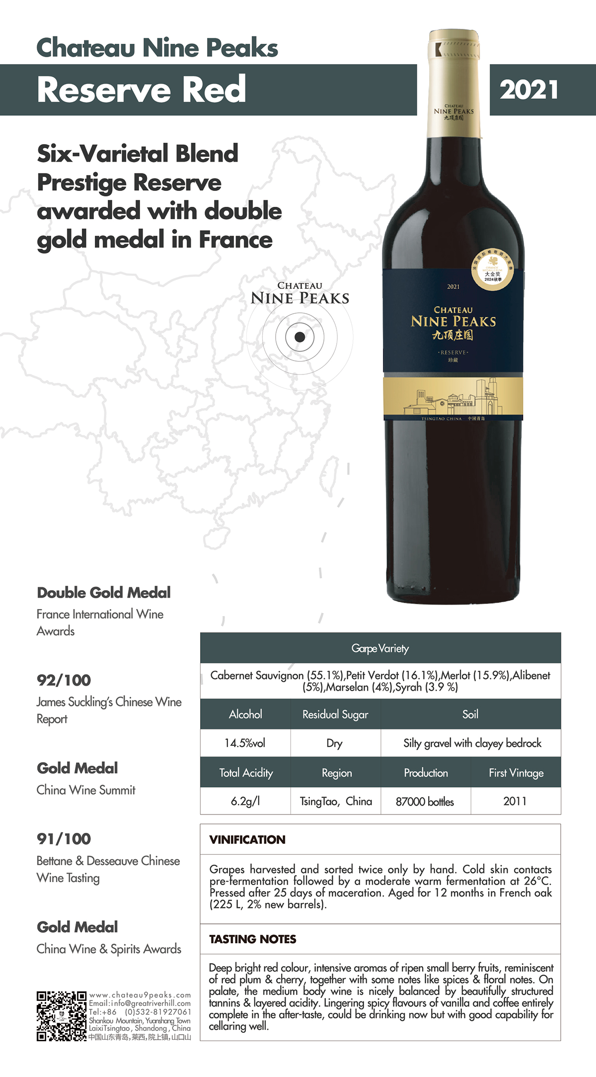 Chateau Nine Peaks, Cabernet Sauvignon Reserve