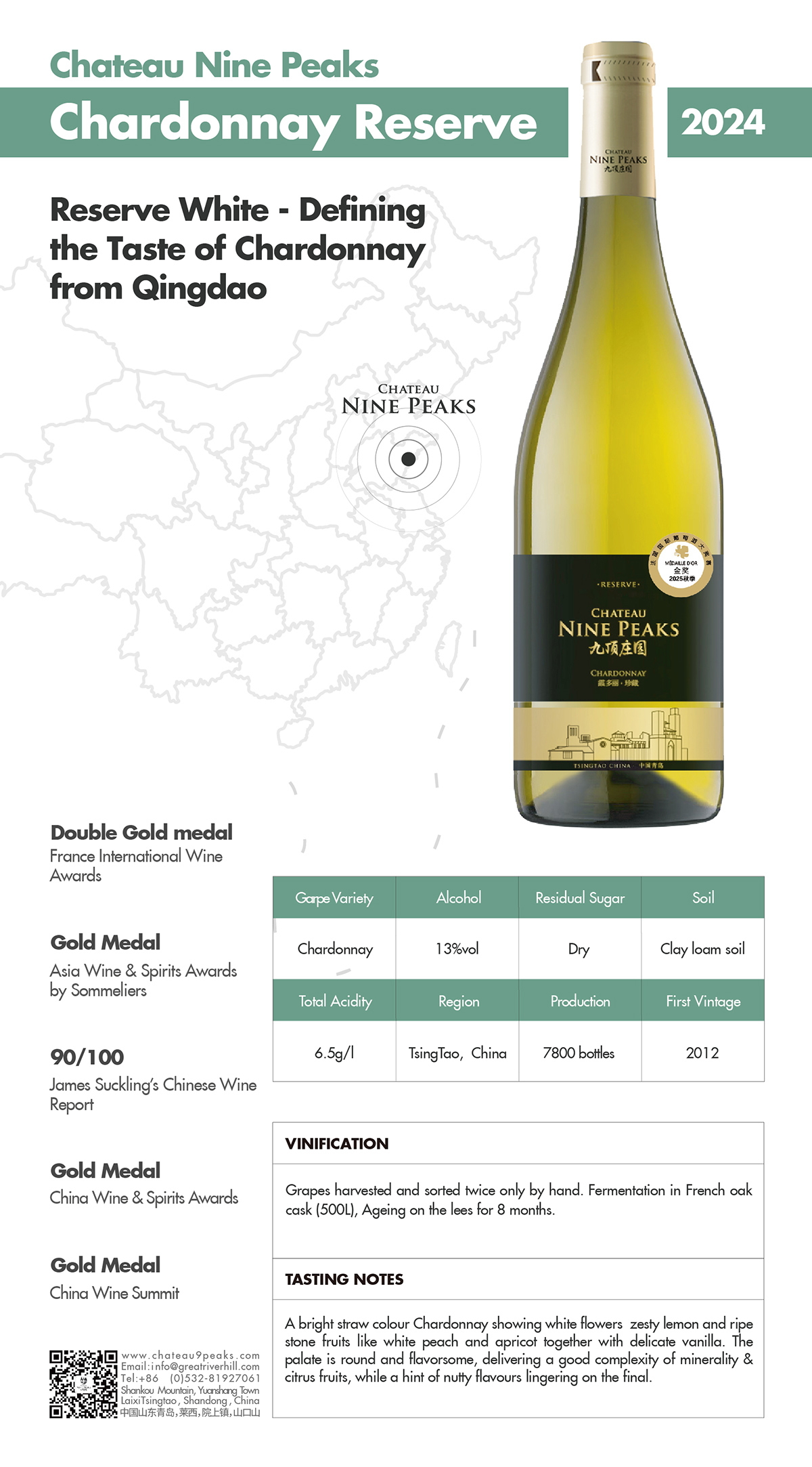 Chateau Nine Peaks' Reserve Chardonnay