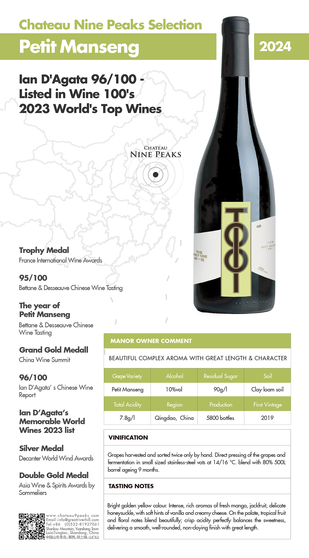 Chateau Nine Peaks, Chardonnay White Wines
