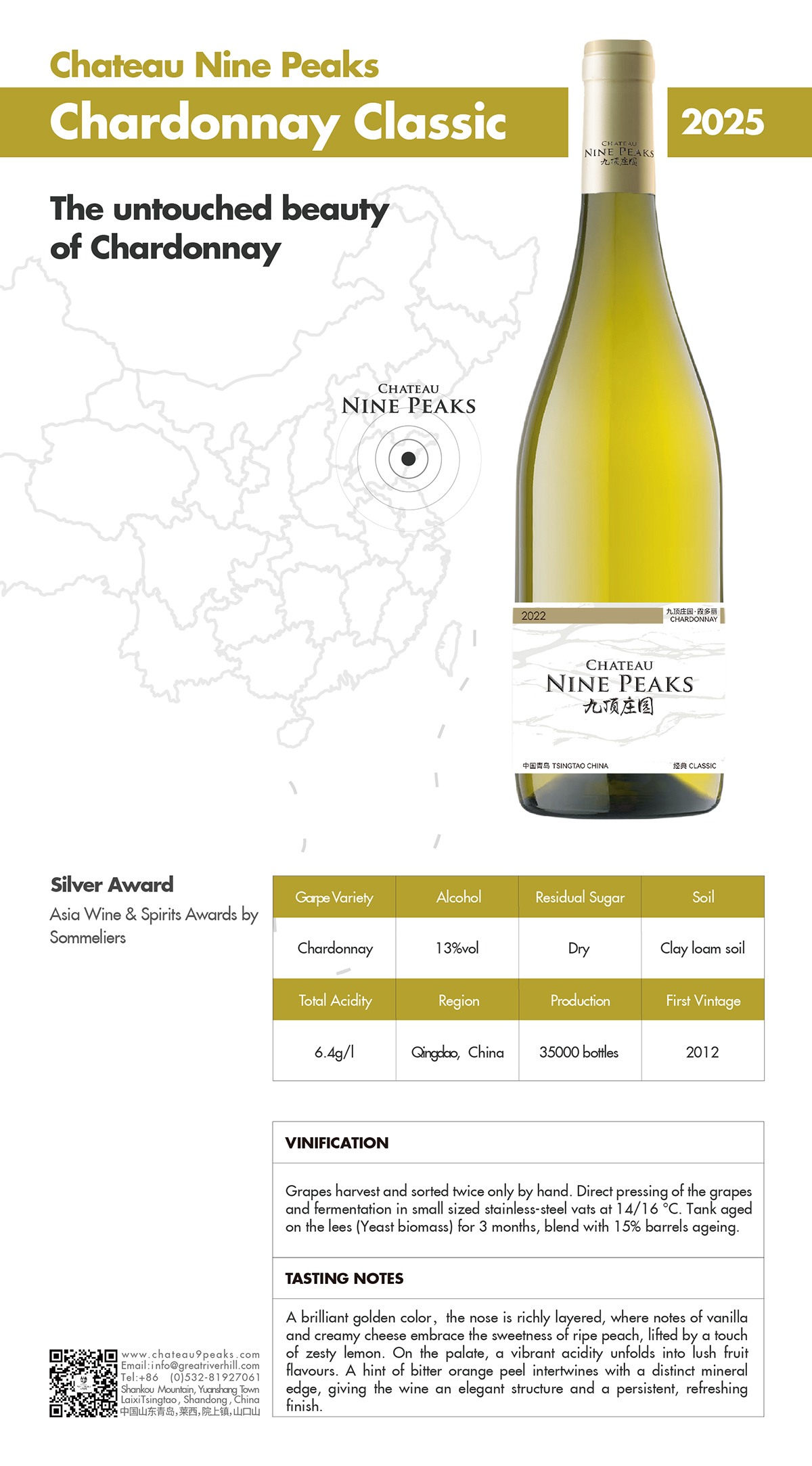 Chateau Nine Peaks, Chardonnay White Wines