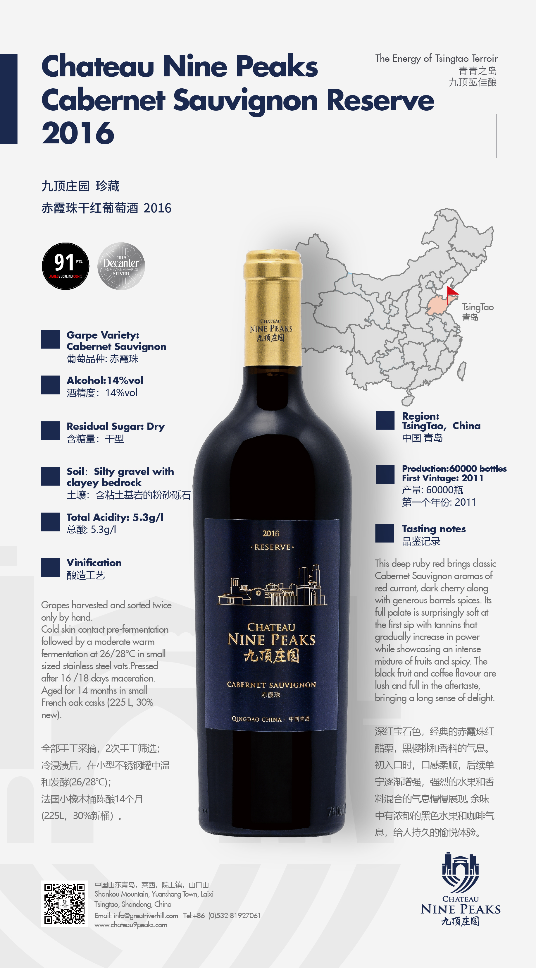 Chateau Nine Peaks, Cabernet Sauvignon Reserve